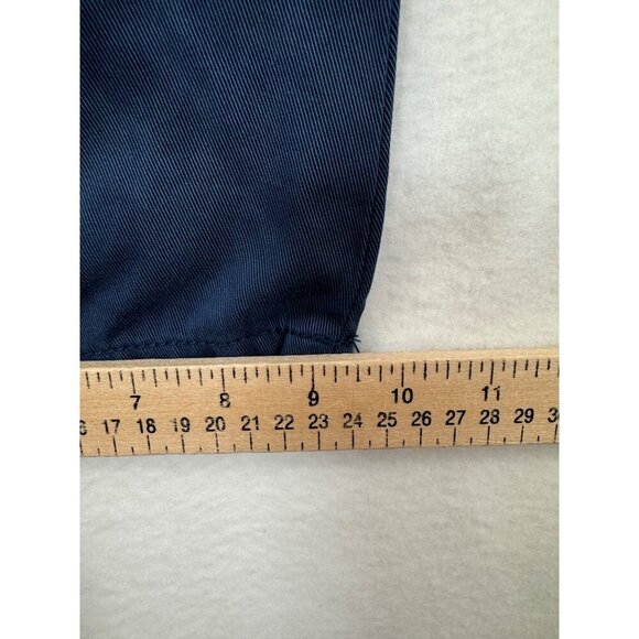 Zara Side striped high waist wide leg cargo Trousers dark navy 90s sz S - Picture 7 of 10